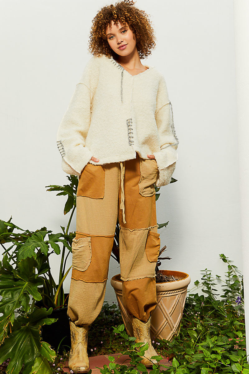 Oversized Sherpa Hoodie Sweater