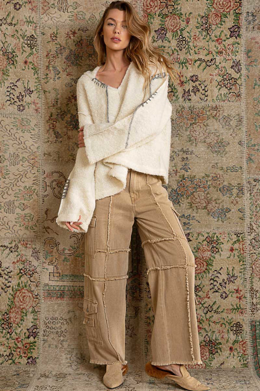 Oversized Sherpa Hoodie Sweater