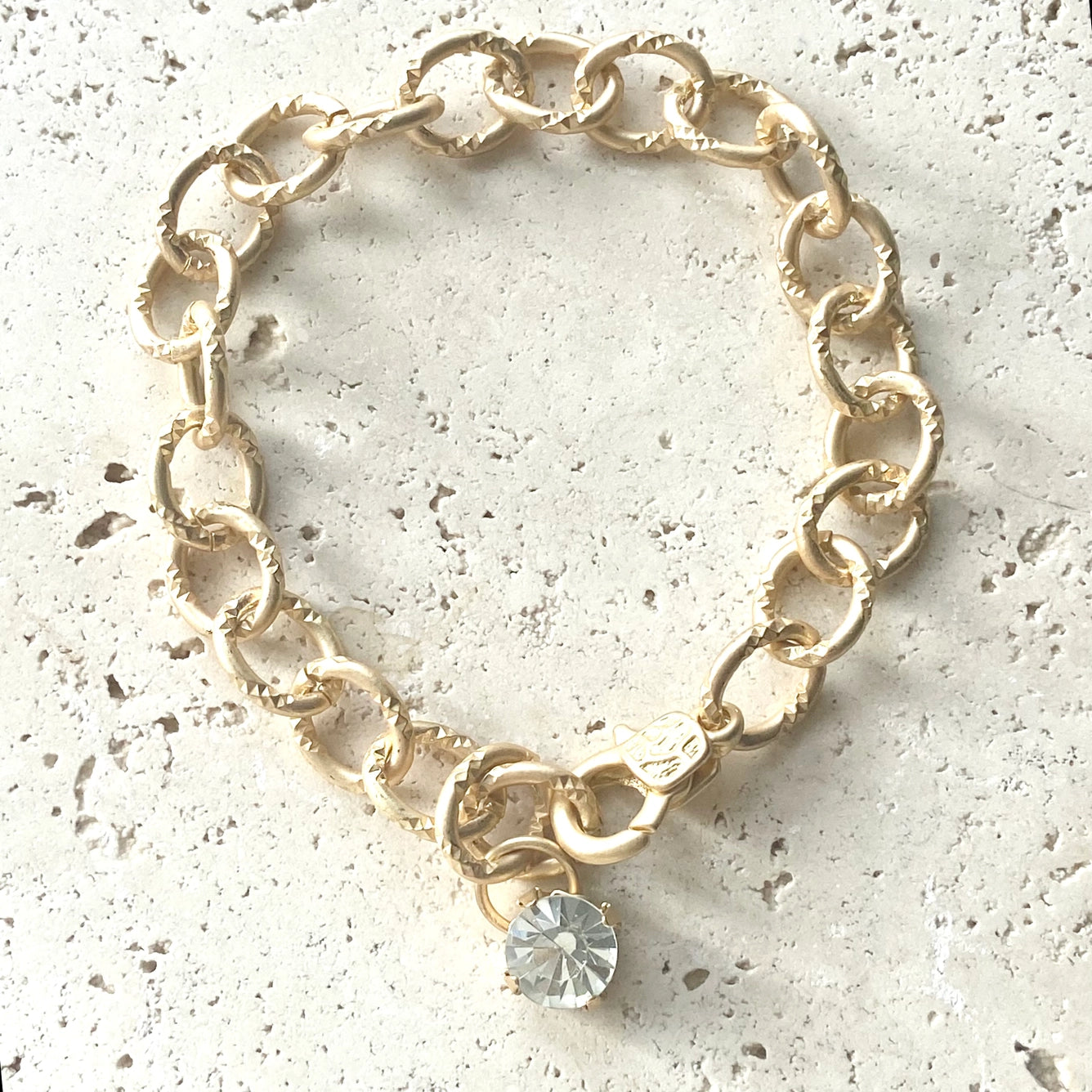 Vintage Etched Chunky Bracelet
