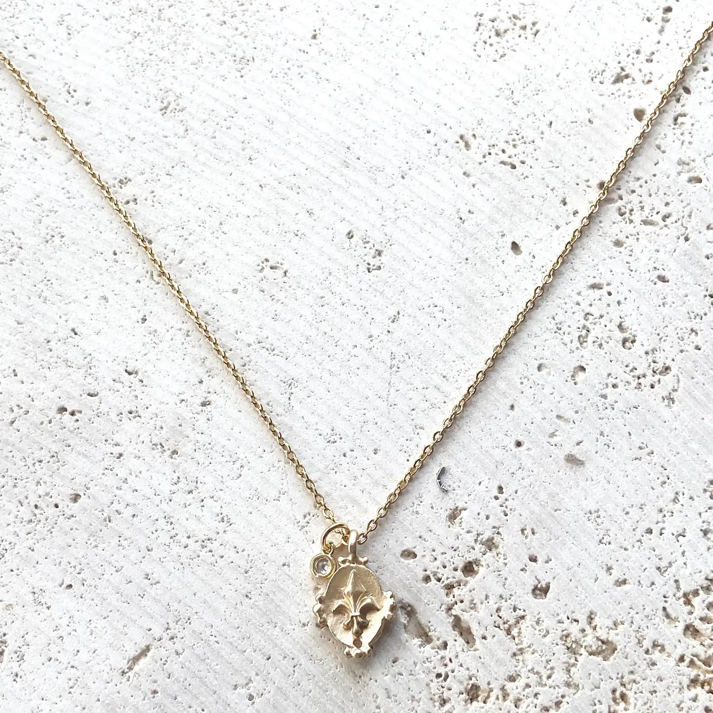 French Fleur De Lis Lys French Layering Necklace