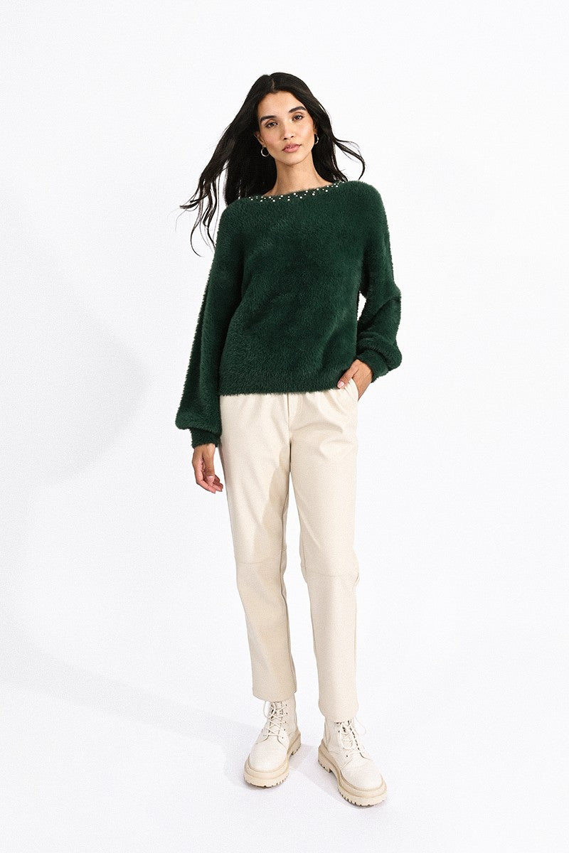 Jewel Neck Sweater