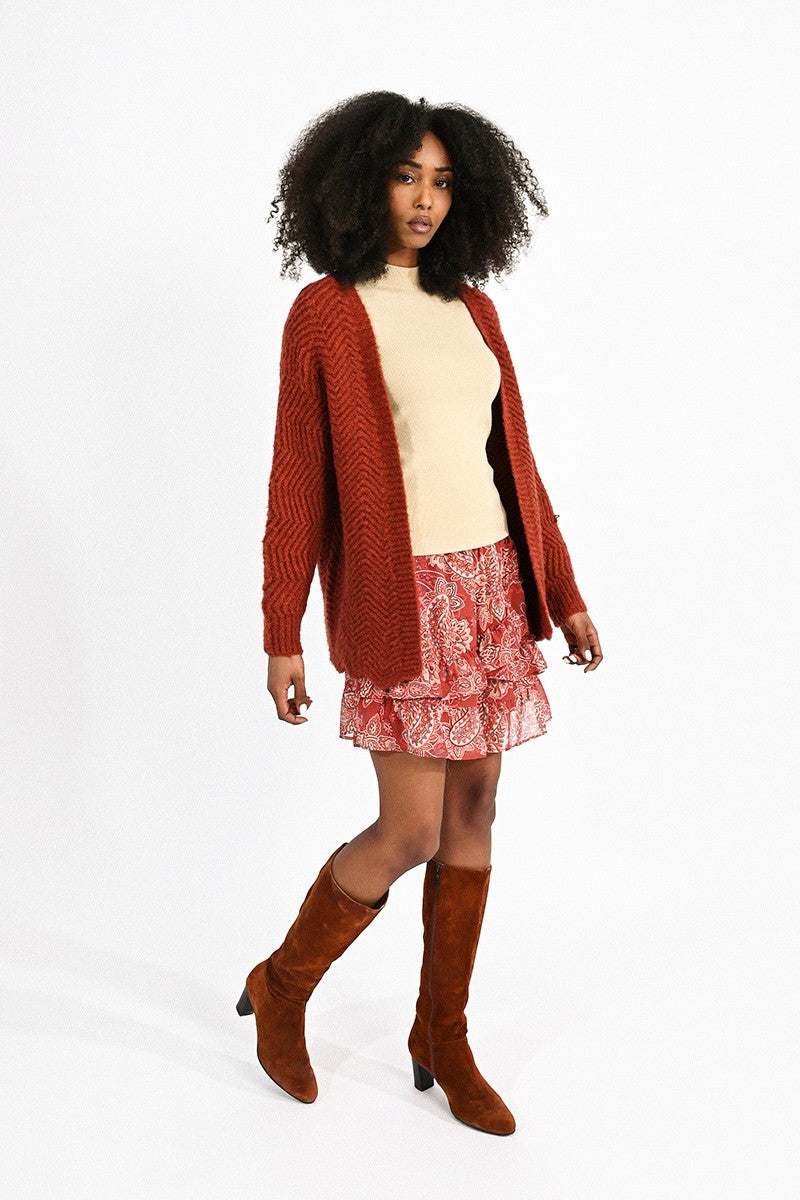 Large Knit Cardigan