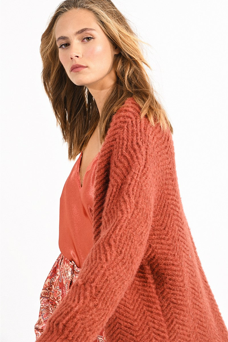 Large Knit Cardigan