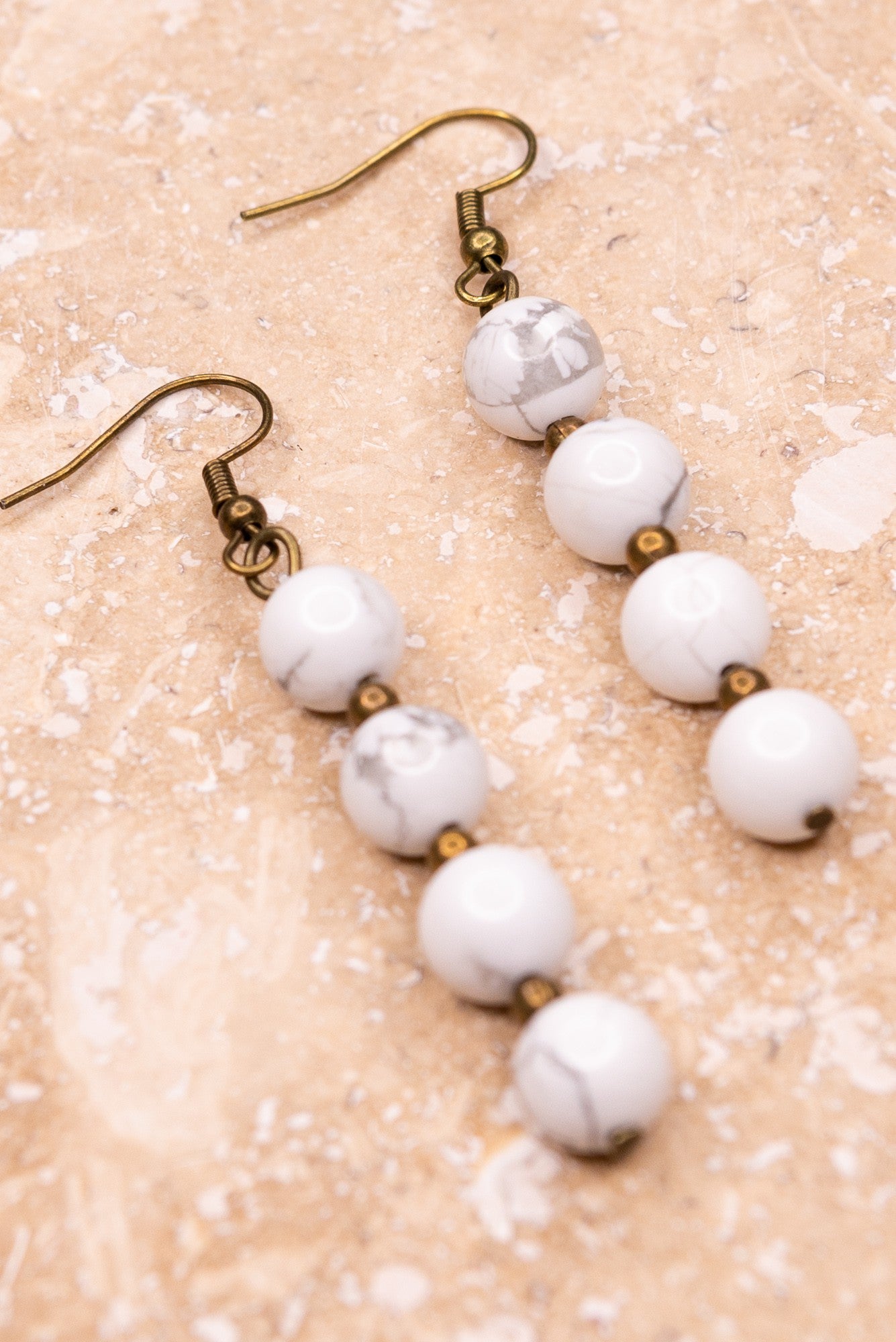 White Mari Earrings