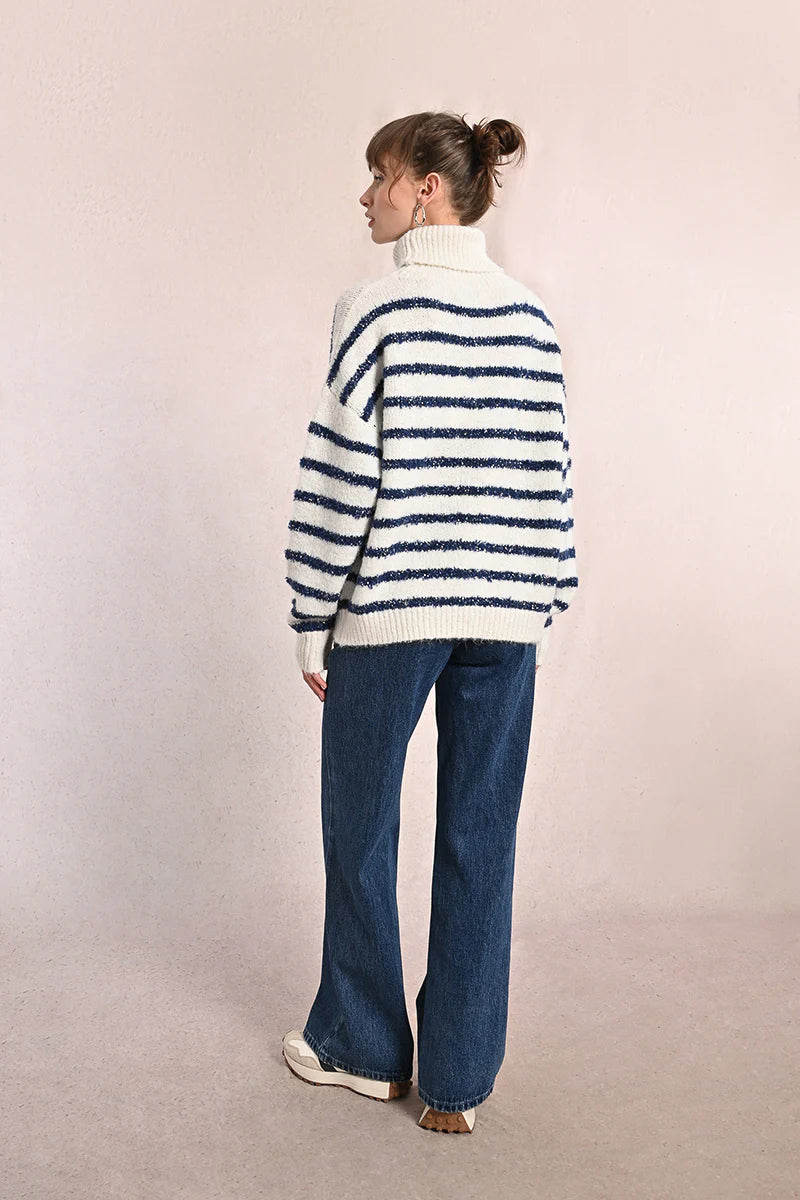 Coastal Glow Turtleneck Sweater