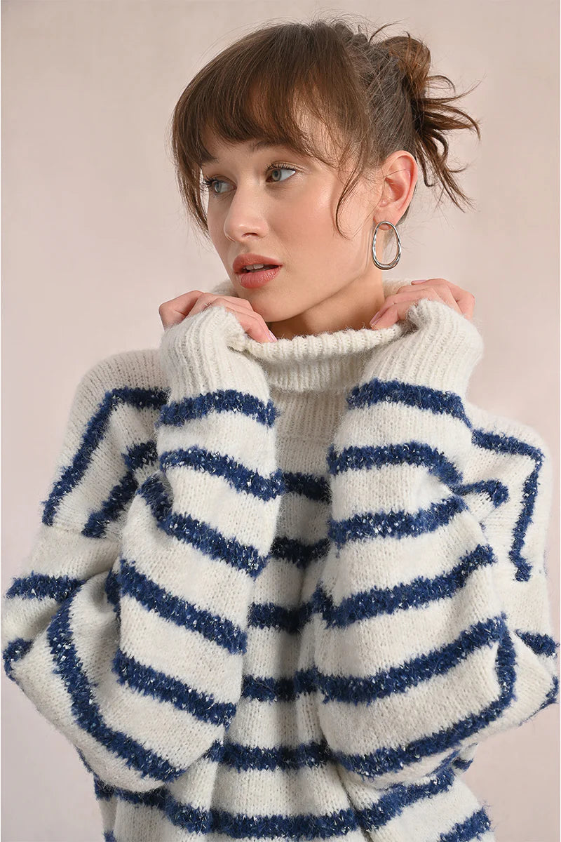 Coastal Glow Turtleneck Sweater