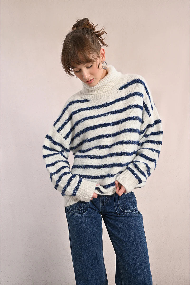 Coastal Glow Turtleneck Sweater