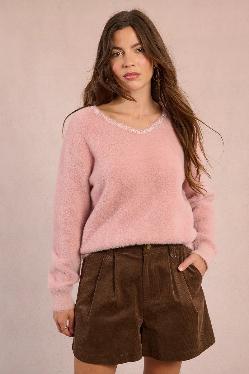 Pearls & Pink Dreams Sweater