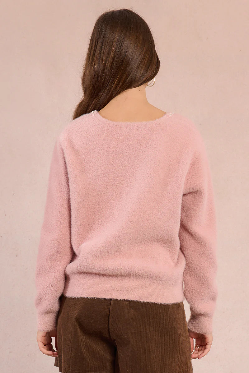 Pearls & Pink Dreams Sweater