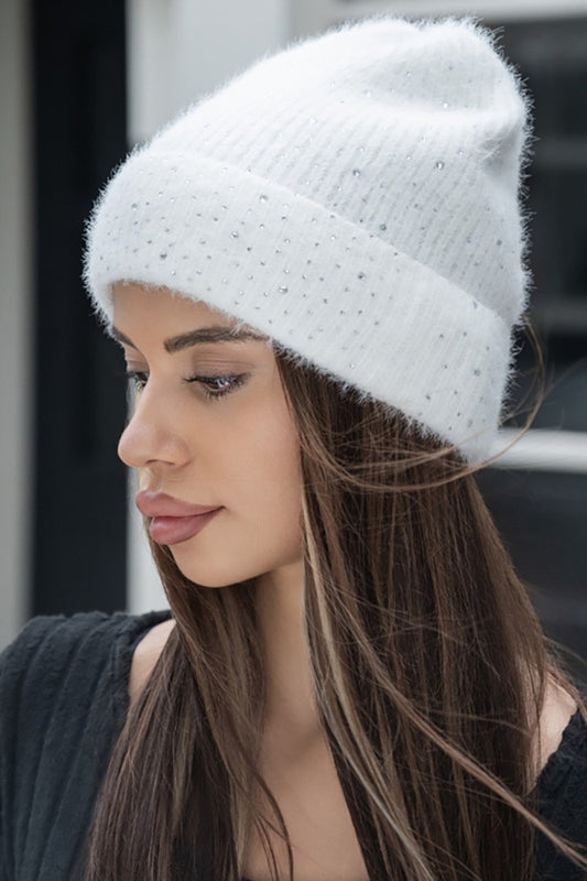 Bling Studded Beanie Hat