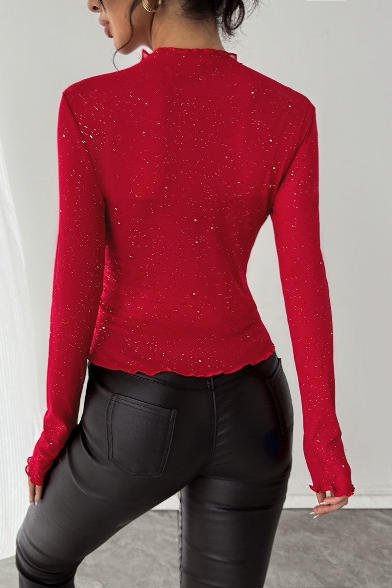 Starstruck Sparkle Mesh Top