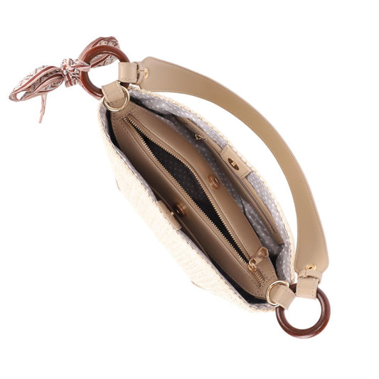 Coastal Chic Straw Bucket Bag