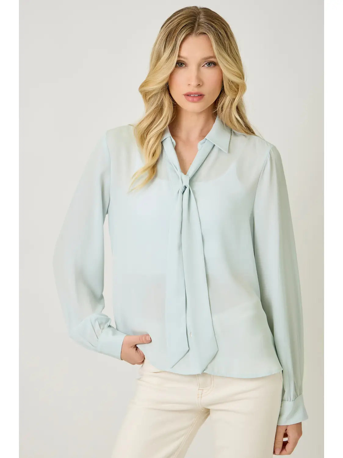 The Effortless Tie-Neck Blouse