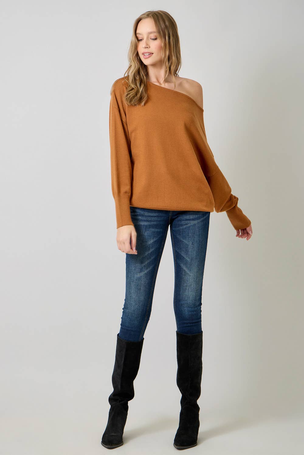 Cozy Allure Off-Shoulder Sweater