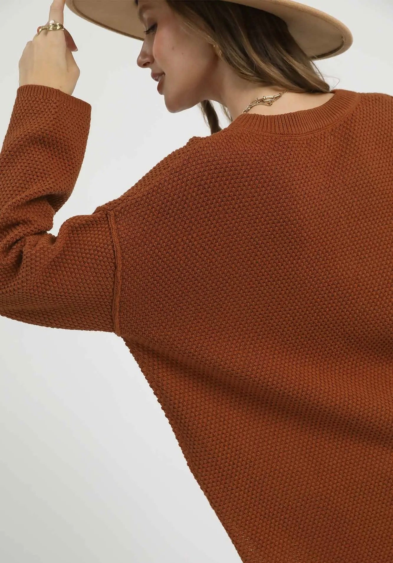 Everyday Cozy Textured Henley Sweater