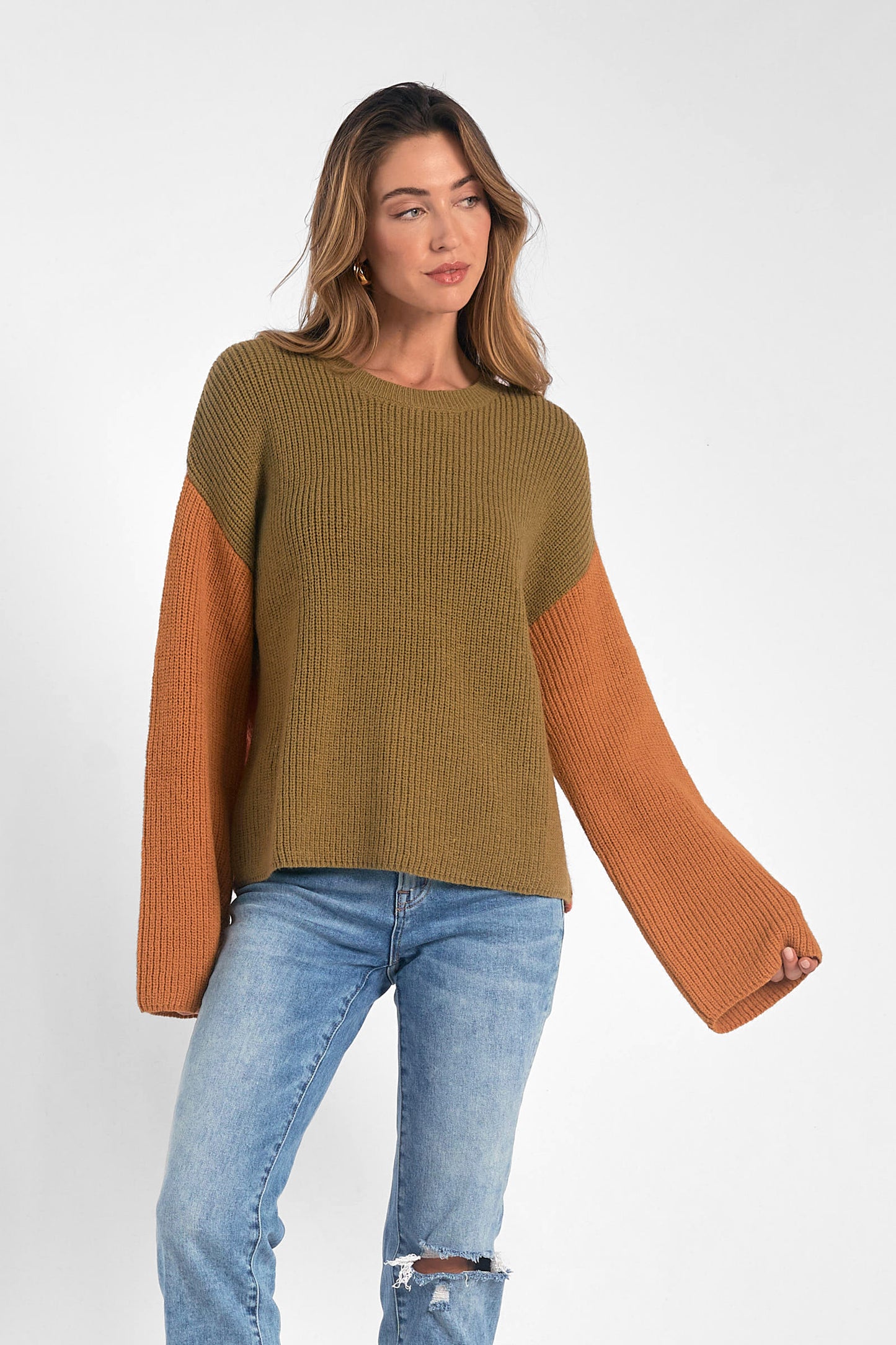 Fall Embrace Color Block Sweater