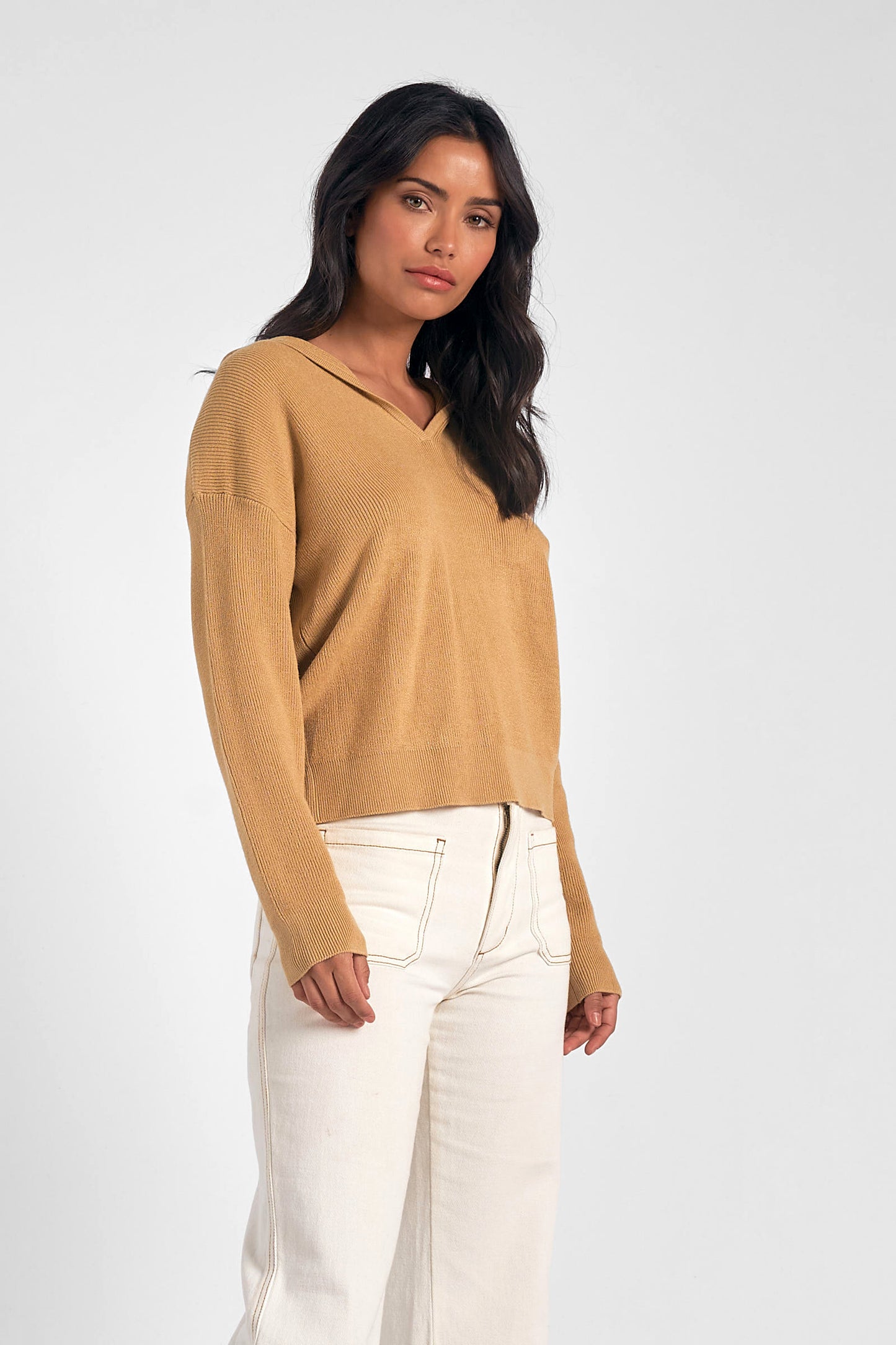 Deep V Hoodie Swaeter