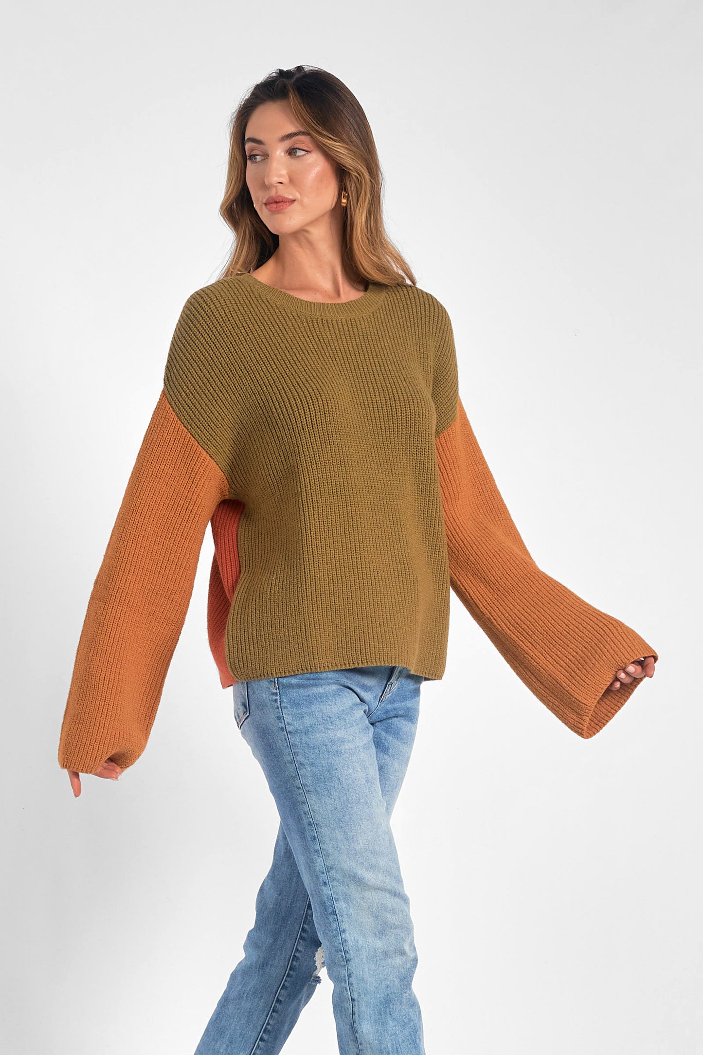 Fall Embrace Color Block Sweater