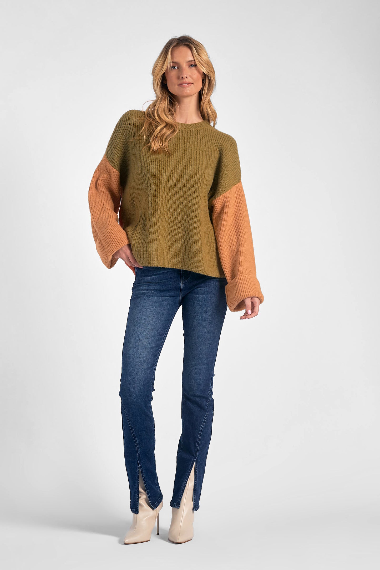 Fall Embrace Color Block Sweater