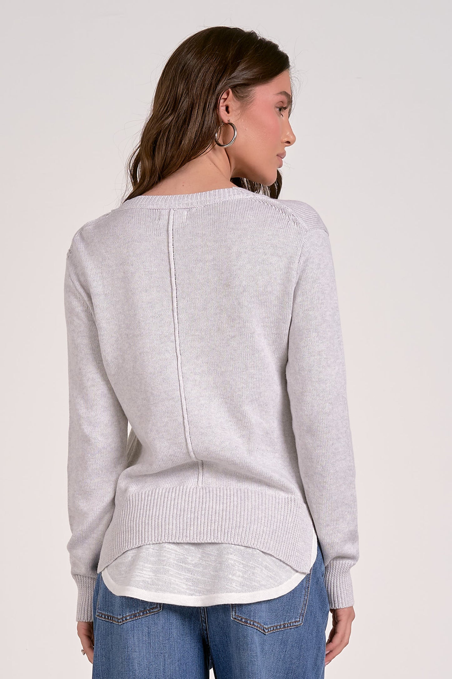 Layered V-Neck Sweater