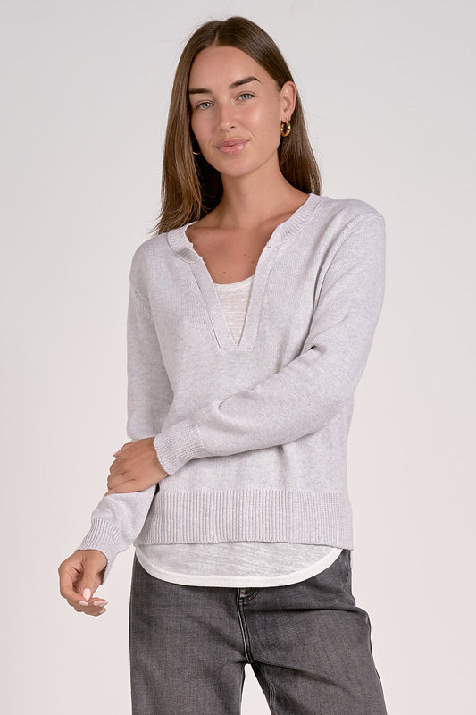 Layered V-Neck Sweater