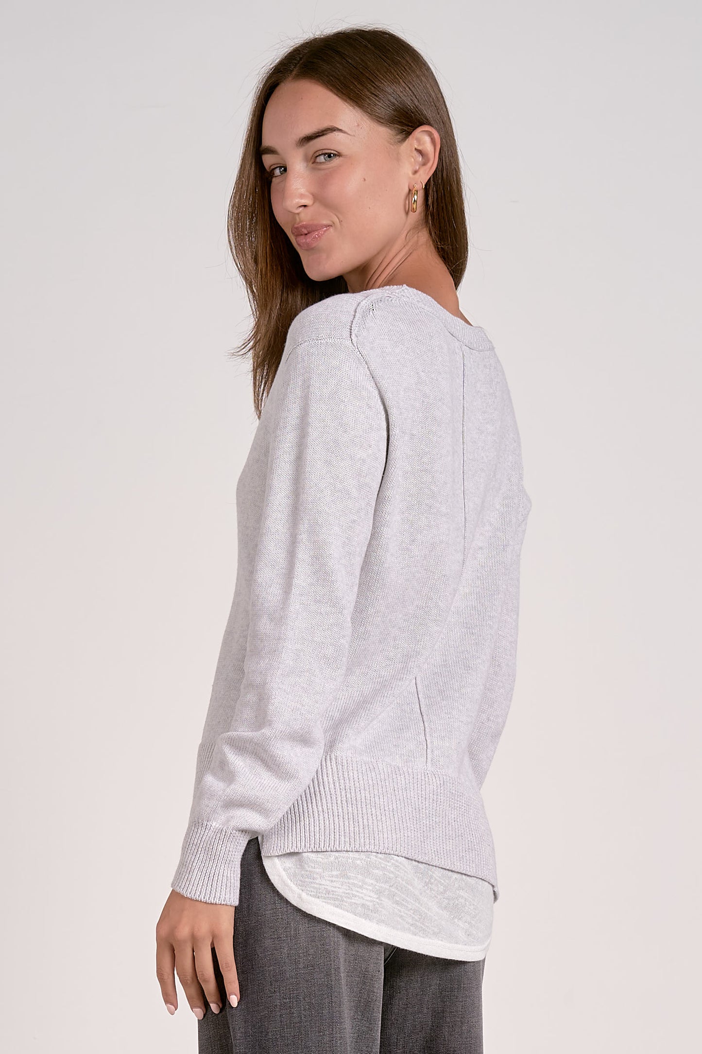 Layered V-Neck Sweater
