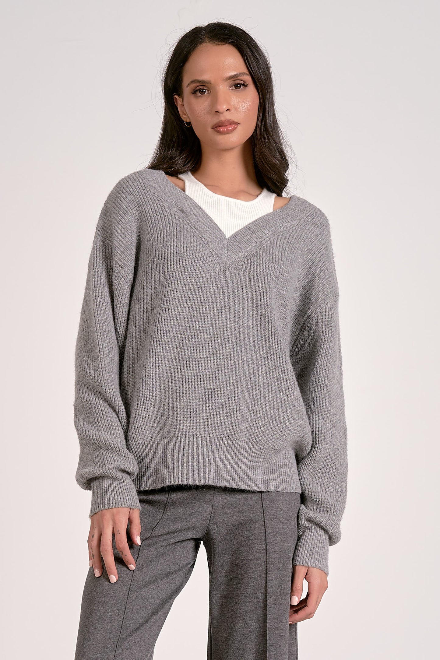 Layer Player V-Neck Sweater