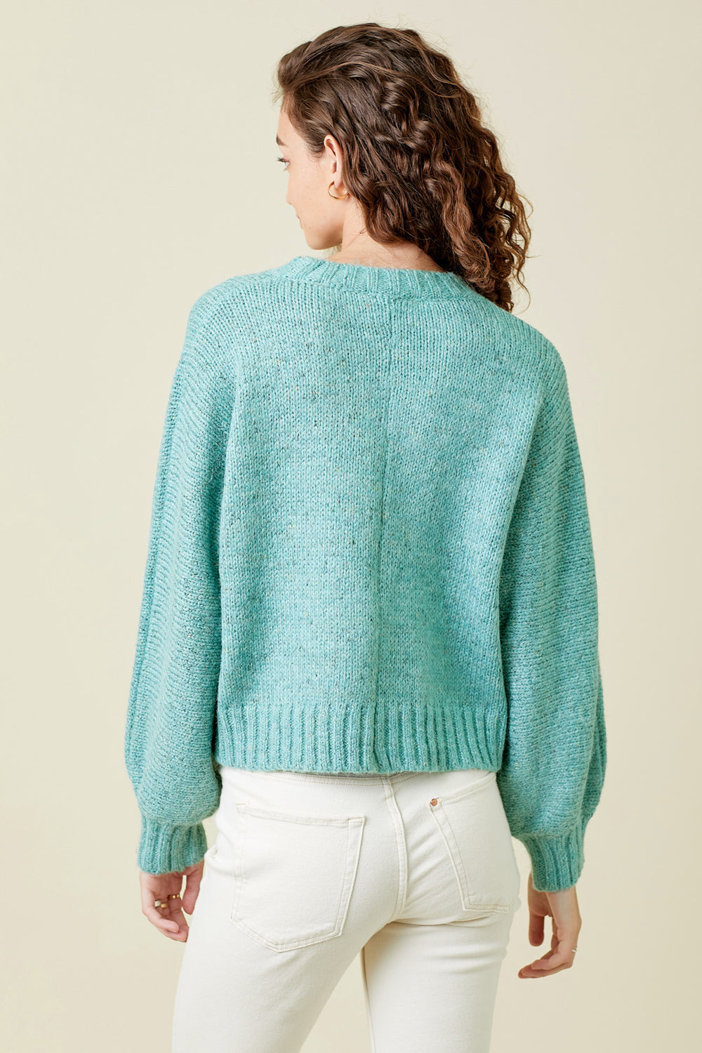Seafoam Weave Detail Sweater