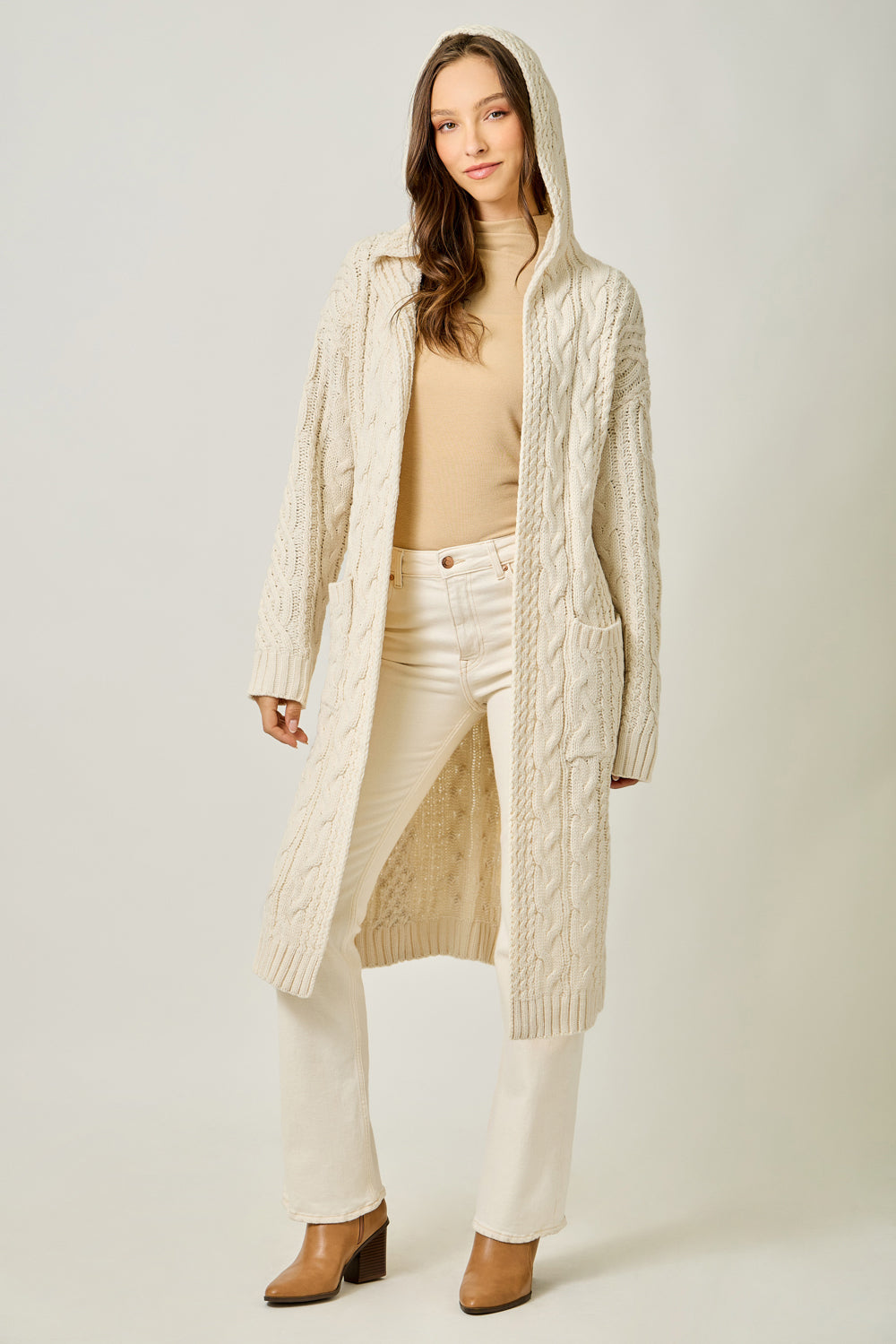Cozy Cable Midi Cardigan
