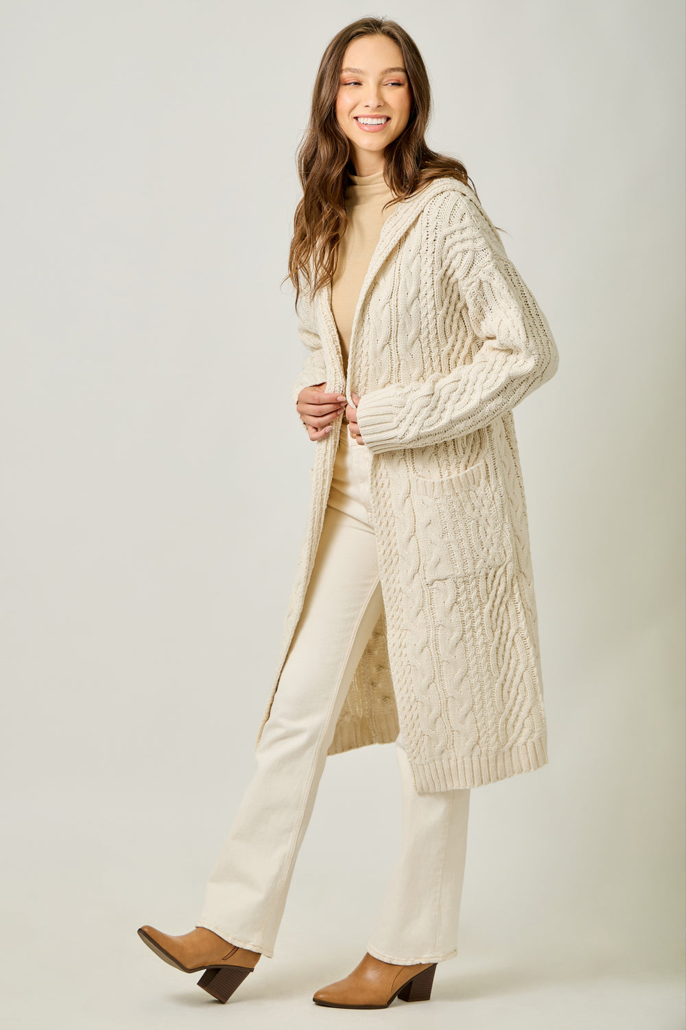 Cozy Cable Midi Cardigan