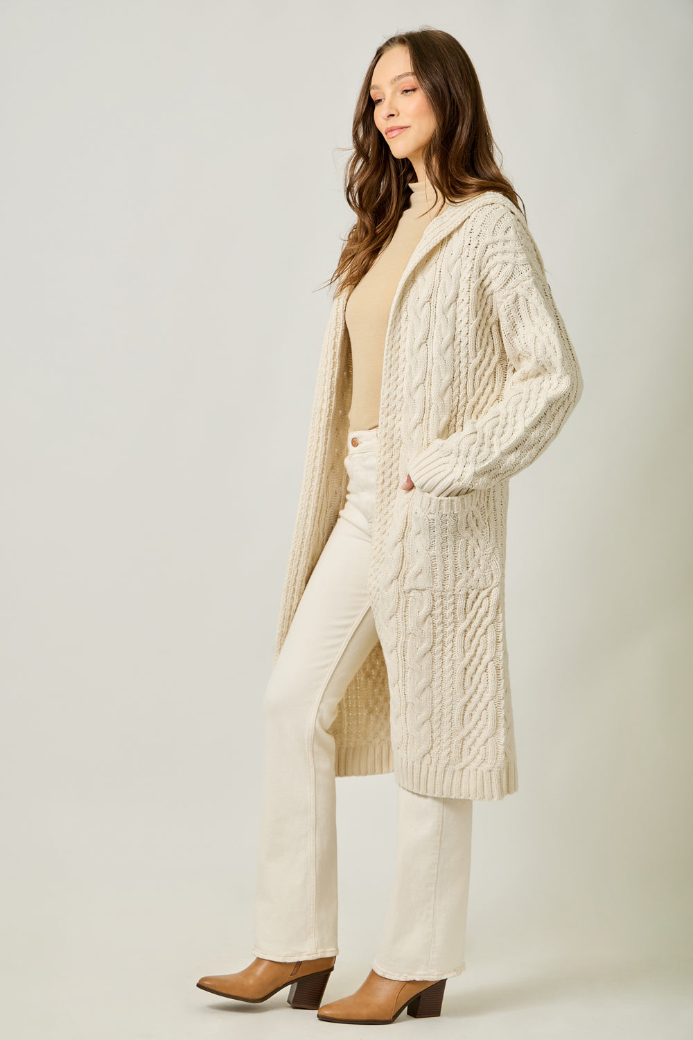 Cozy Cable Midi Cardigan
