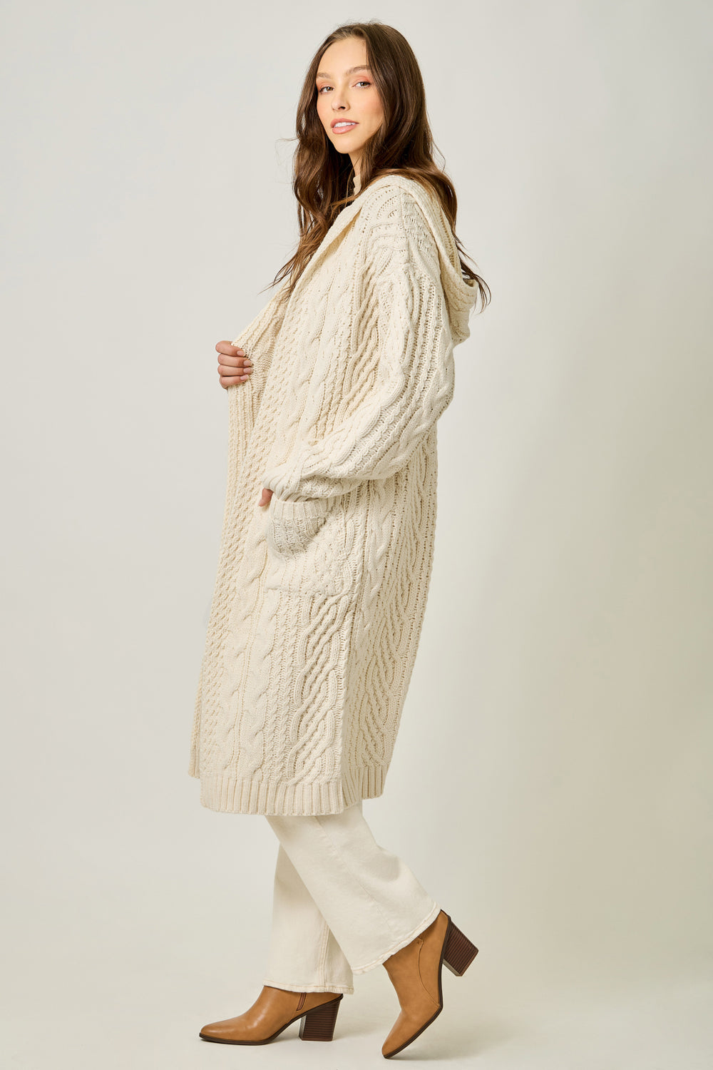 Cozy Cable Midi Cardigan