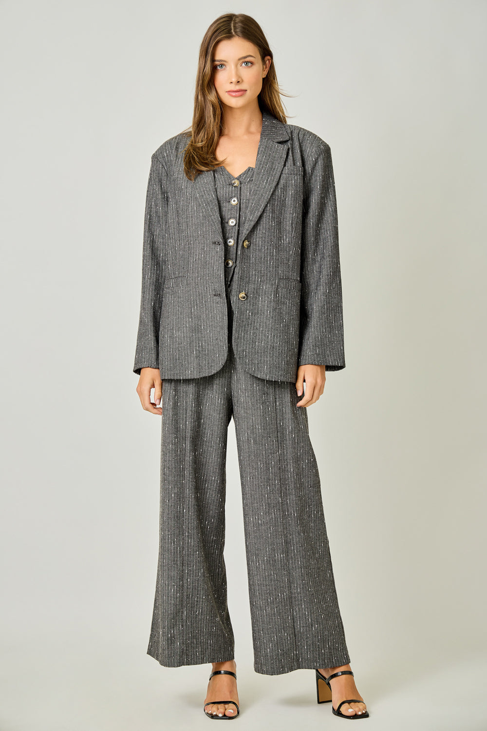 The Sparklet Pinstripe Blazer