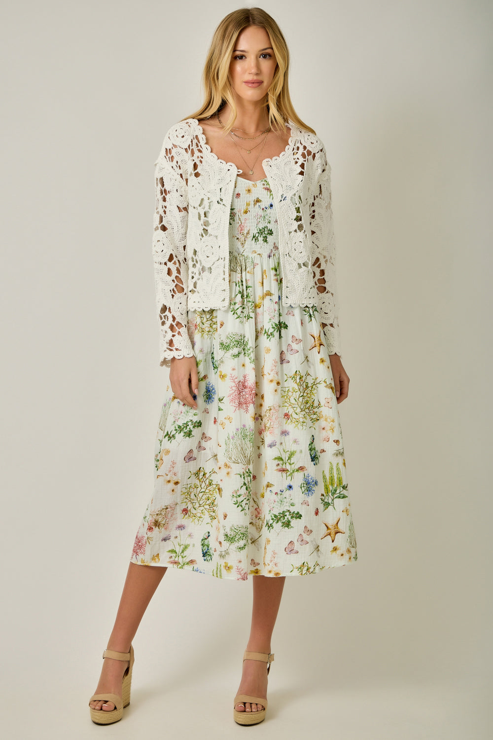 Petal Perfect Floral Crochet Cardigan