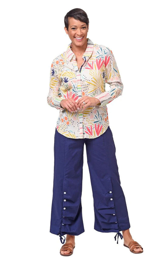 Tulip Whimsy Cotton Gretchen Shirt