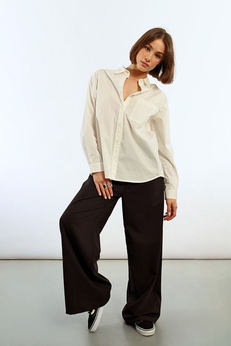 Classic White Button Up Shirt Pizzazz Beloit