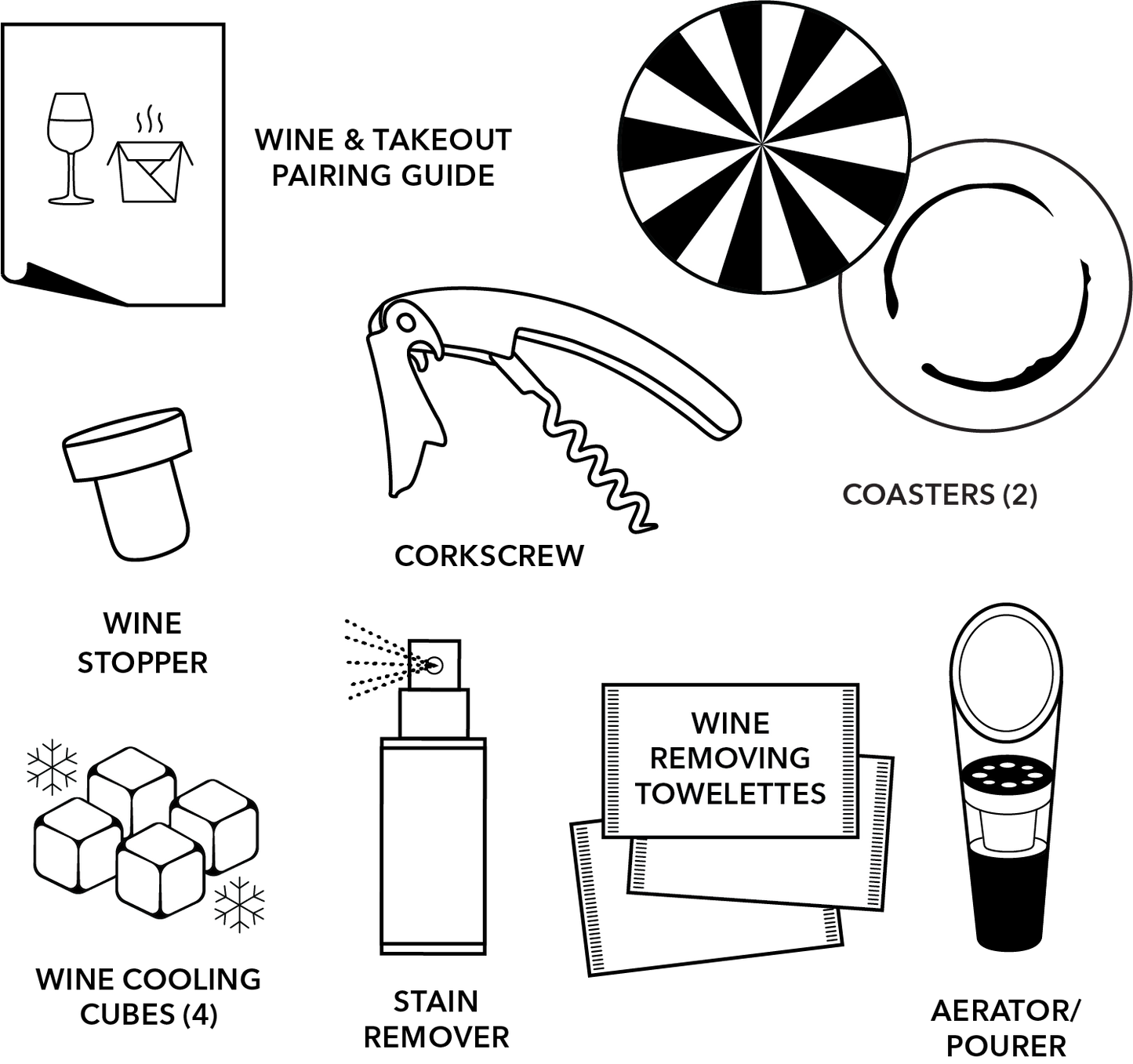 Gourd Vibes Only Wine Night Kit | Pumpkin Gift for Halloween