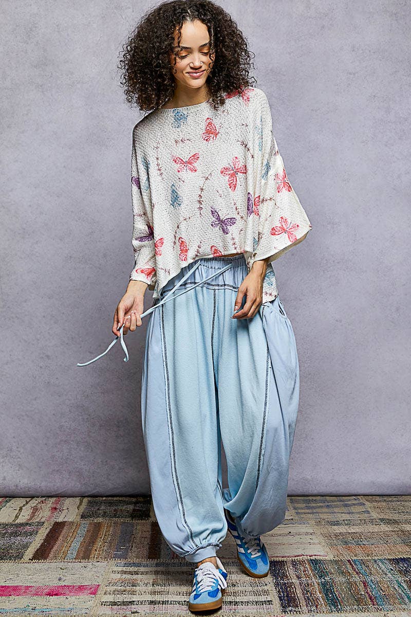 Flutter & Cozy Knit Butterfly Top