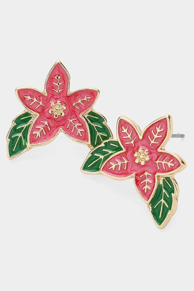 Resin Holiday Stud Earrings