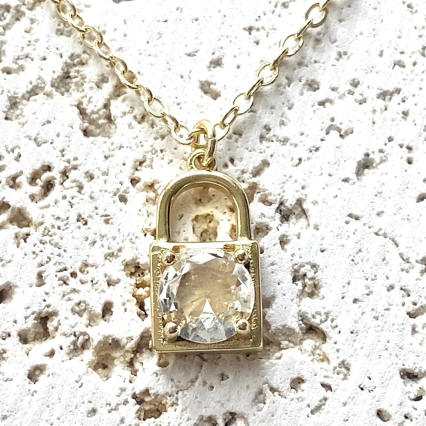 Crystal Lock Boutique Necklace
