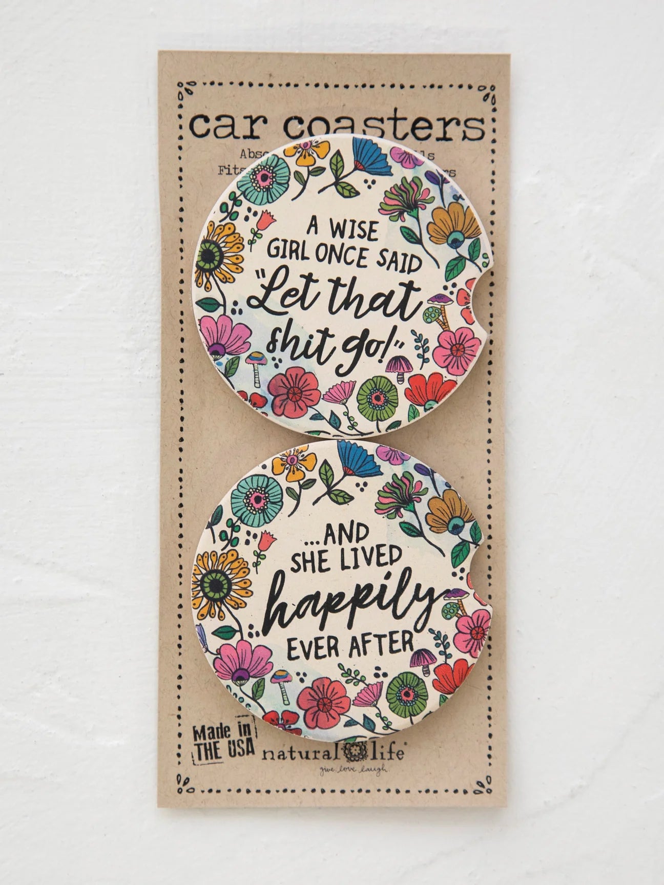 Wise Girl Car Coasters