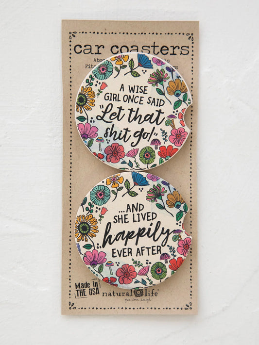 Wise Girl Car Coasters