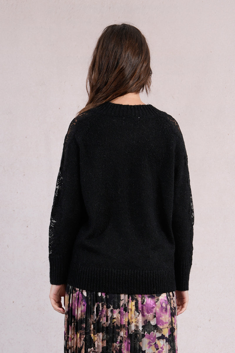 Lovely in Lace V-Neck Sweater