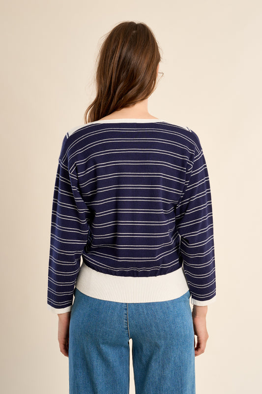 The Stripe Scene V-Neck Sweater