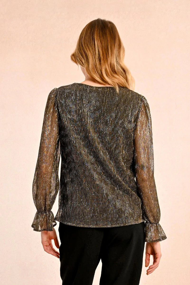 Elegant Shimmer Lurex Blouse Pizzazz Beloit