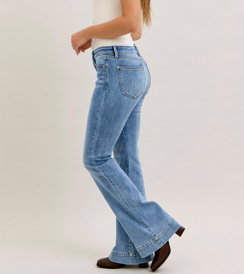 Everyday Ease Mid Rise Flares