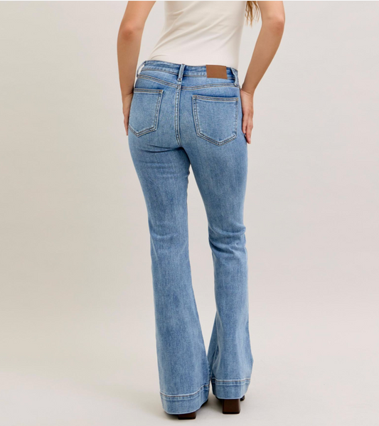 Everyday Ease Mid Rise Flares