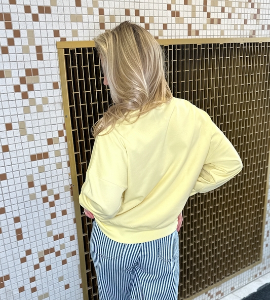 Sunshine & Sips Sequin Sweatshirt