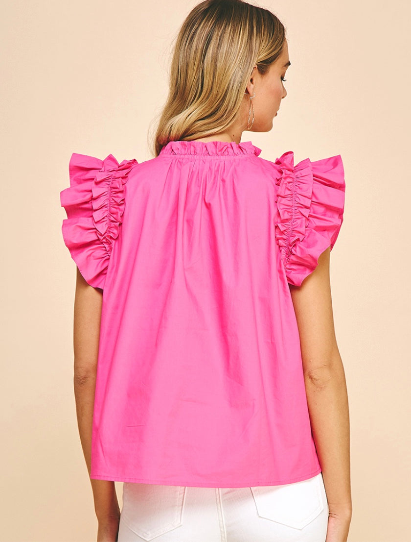 Playful Ruffled Shirt