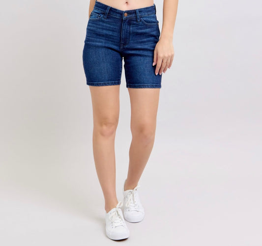 Judy Blue High Waist V-Front Bermuda Shorts